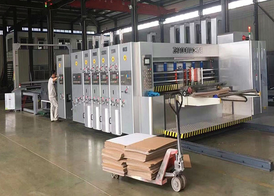 Chine L'imprimante Slotter de Flexo de boîte ridée par conducteur automatique meurent machine de dépouillement d'empileur de coupeur fournisseur
